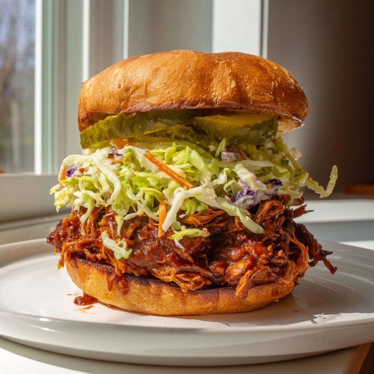 Homemade BBQ Jackfruit Pulled Pork Sandwiches recipe: savory, plant-based perfection for an easy dinner.