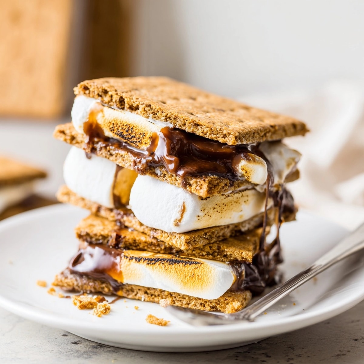 Easy Air Fryer Smores recipe: See the melting marshmallow, ready to enjoy!