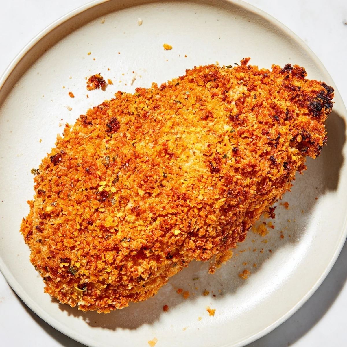 Imagine the layers: Delicious Crispy Coating, ready to quickly crisp up in hot oil or oven!