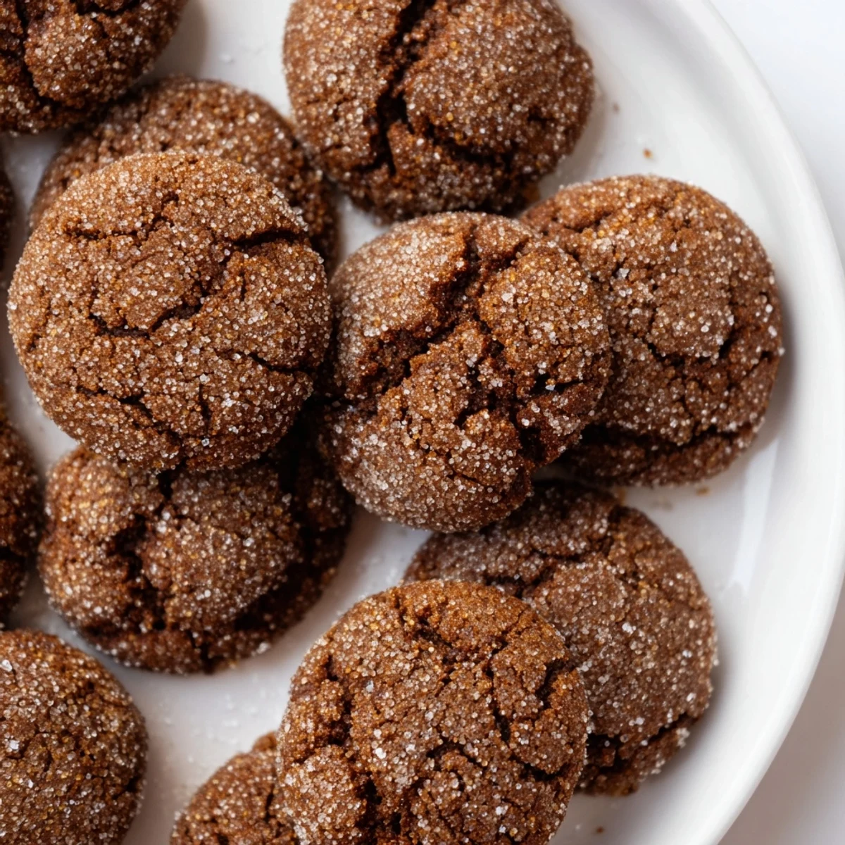 Homemade Spiced Molasses Cookies, deliciously spiced and glistening, baked to golden, chewy perfection.