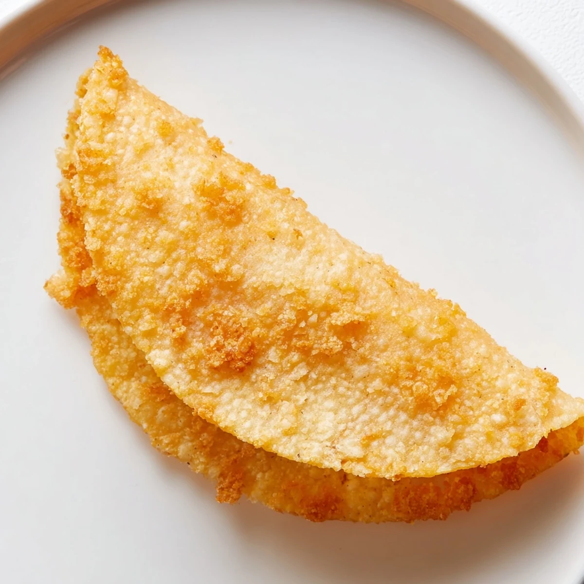 Freshly fried crispy shell, incredibly crunchy and perfect for holding taco fillings or desserts.