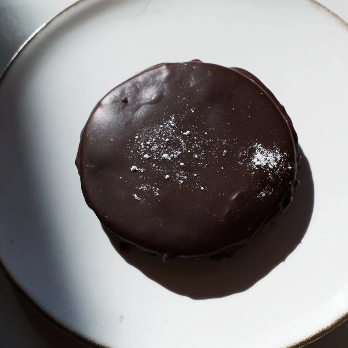 Freshly made Peppermint Patty candies: smooth chocolate over a minty center, a delightful homemade treat.
