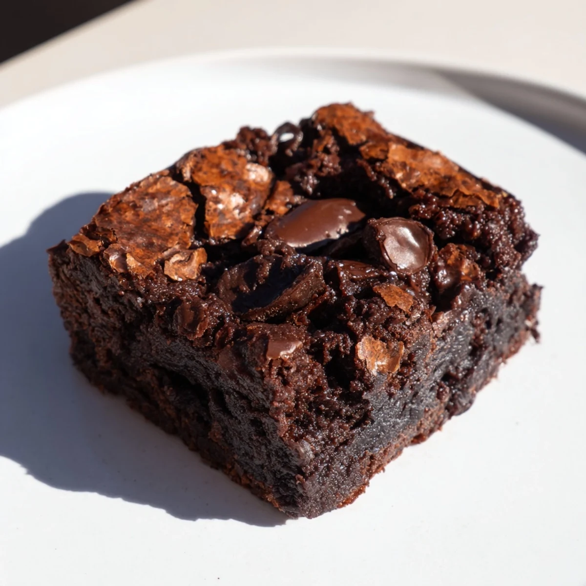 Enjoy moist-looking fudge brownies squares, perfect for satisfying your chocolate cravings.