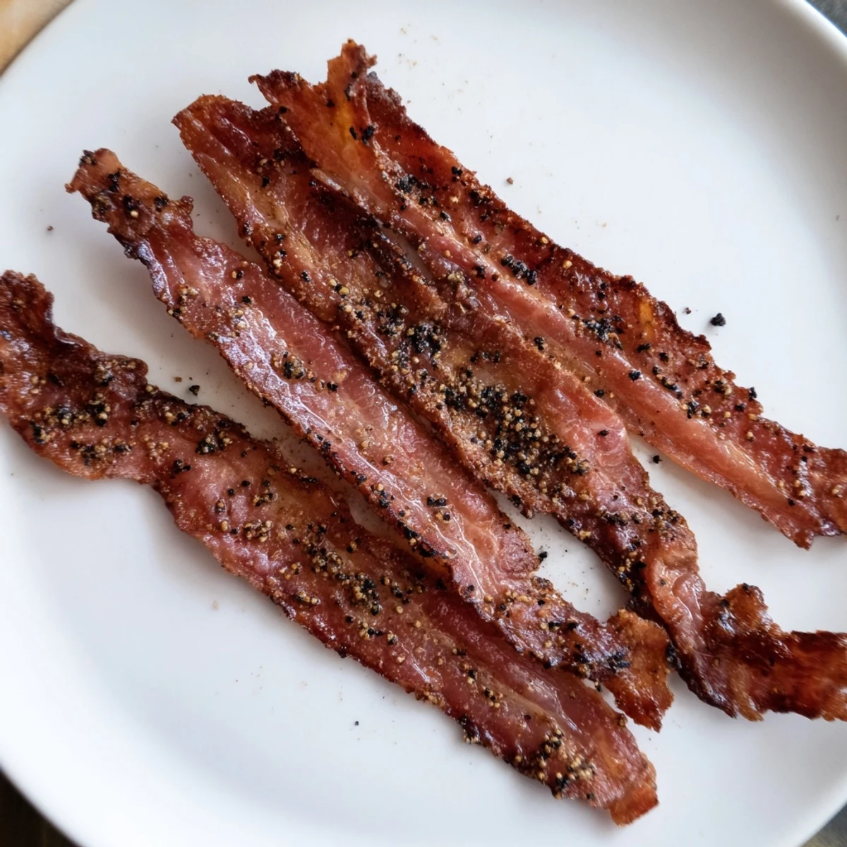 Perfectly cooked beef bacon, featuring flavorful, smoky, and slightly crispy edges everyone will love!