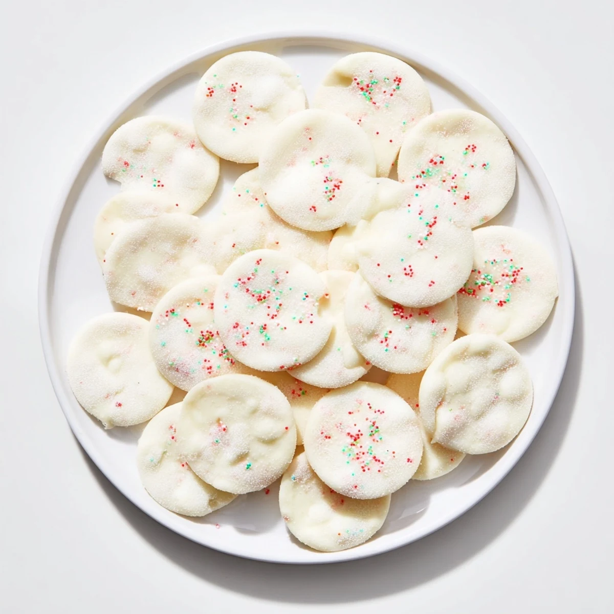 Close-up of freshly made Mint Candy, dusted with powdered sugar, ready to be enjoyed.