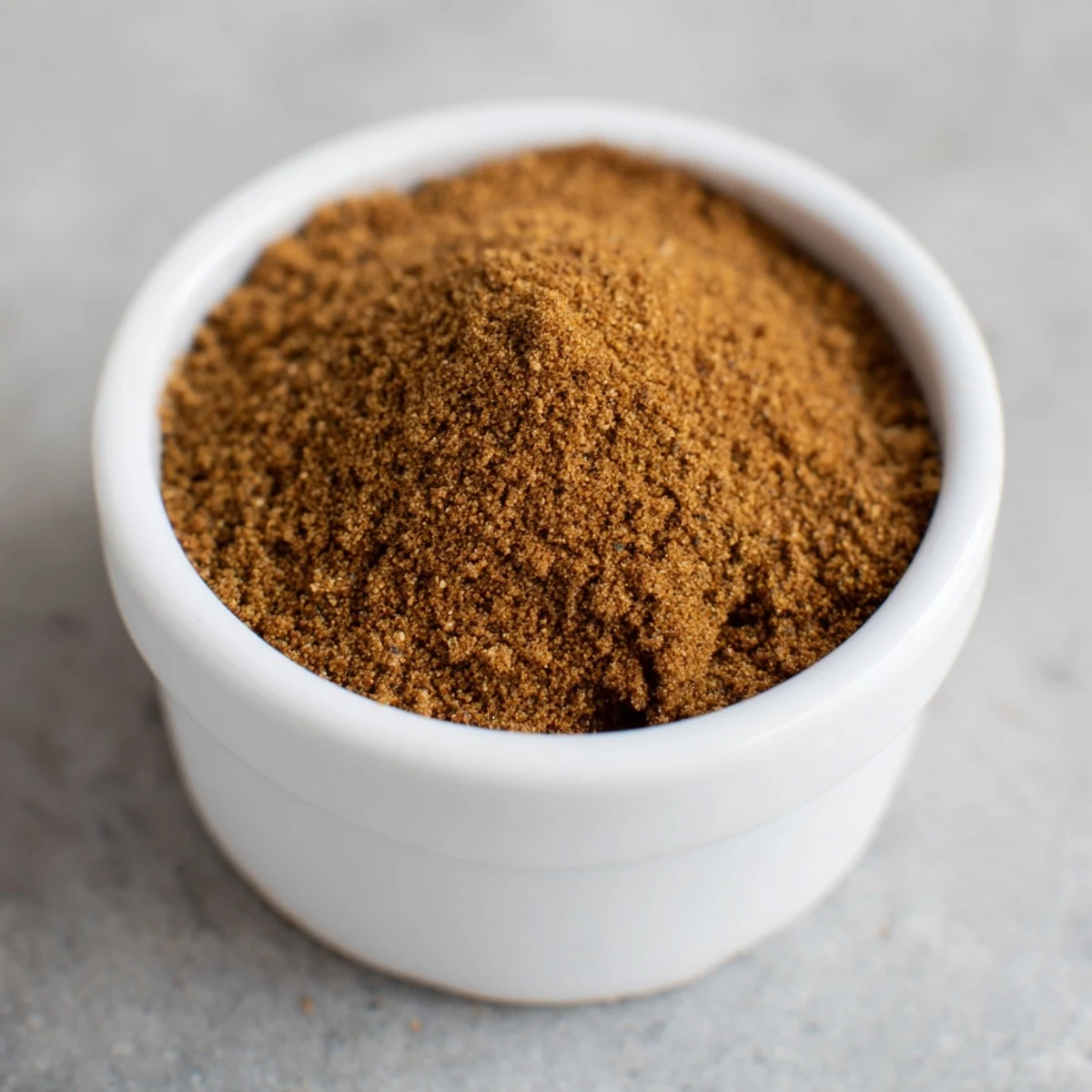 Close-up of freshly blended Gingerbread Spice, promising cozy, spiced aromas for fall baking projects.