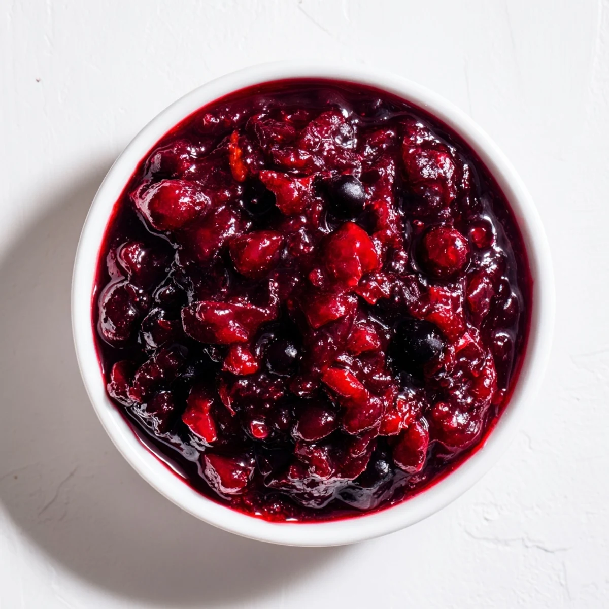 Homemade winter berry jam, a sweet and tart preserve, perfect for drizzling on yogurt.