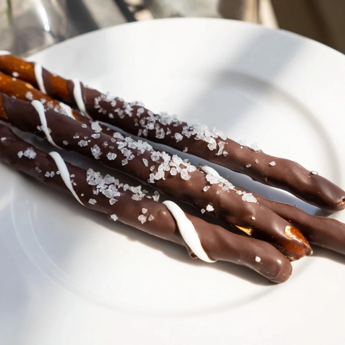 Sweet and salty chocolate dipped pretzels, perfect for gifting or a simple snack on a weekday.