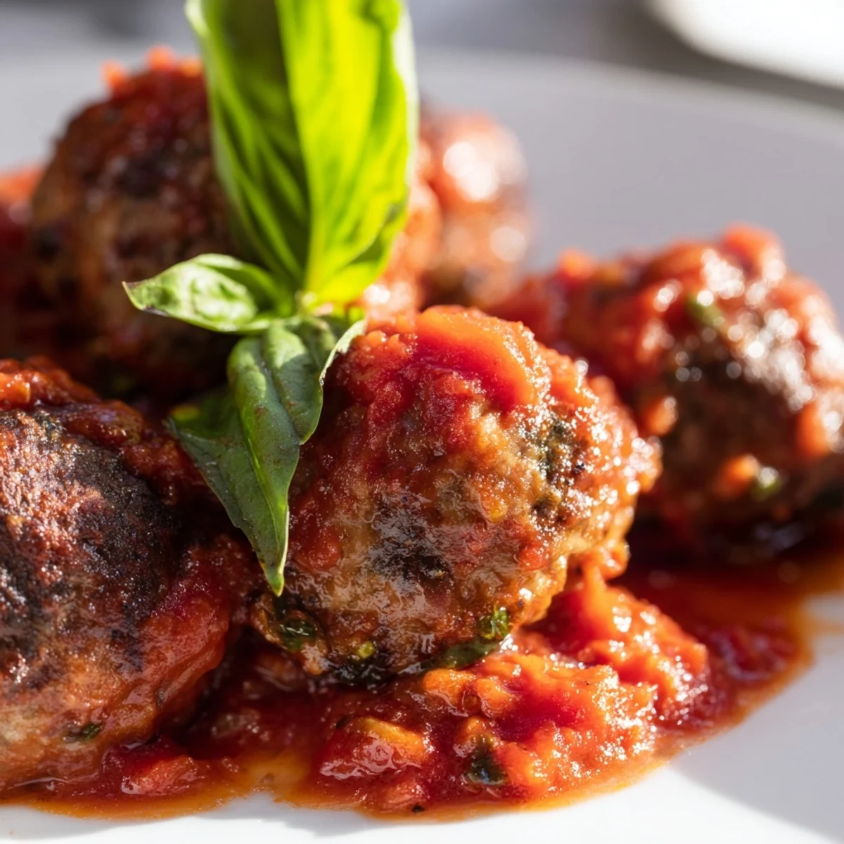 Tender turkey meatballs with marinara nestled in a bowl of pasta, topped with extra sauce and grated Parmesan, served alongside crusty bread.