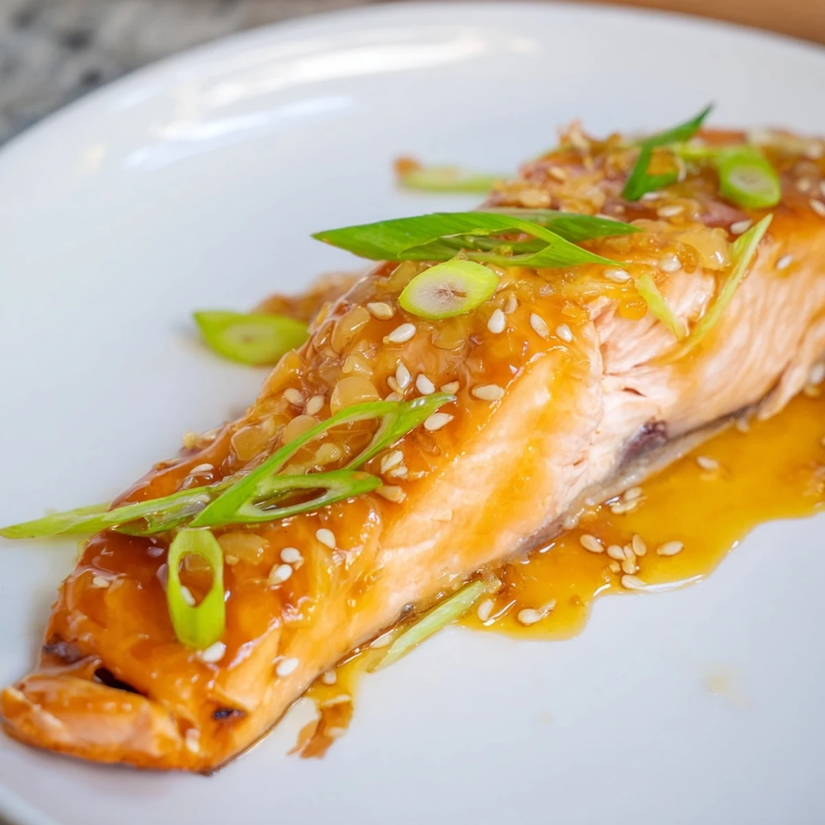 Baked Salmon with Orange Glaze