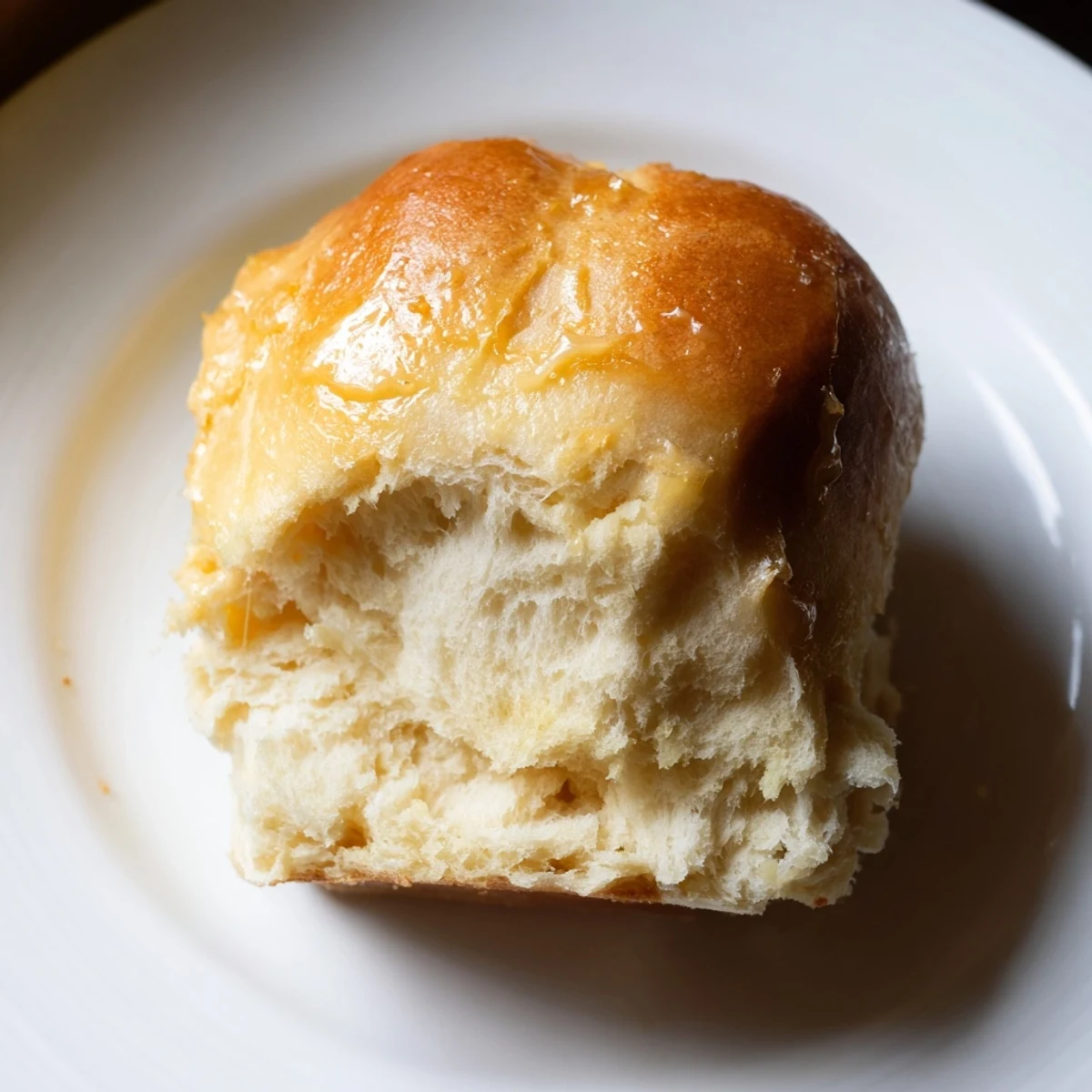 Golden-brown Best Vegan Dinner Rolls fresh from the oven, brushed with melted vegan butter, ready to serve warm alongside a hearty meal.
