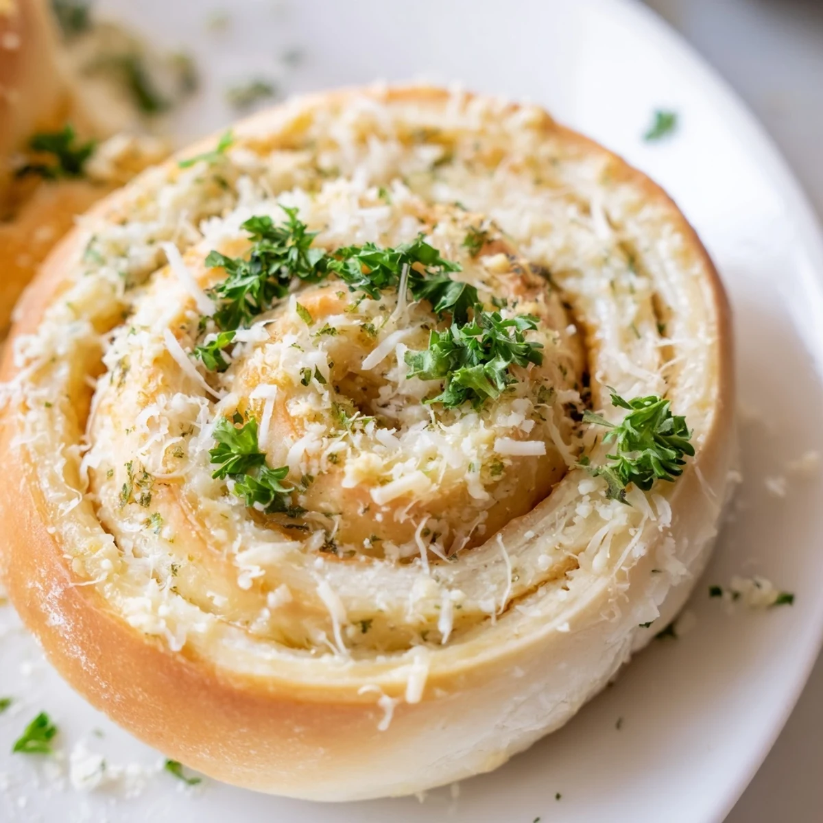 Golden buttery cheese garlic rolls fresh from the oven with melty mozzarella center