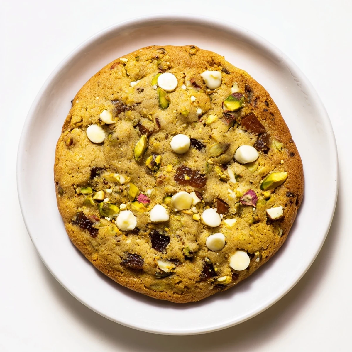 Freshly baked Dubai chewy cookie with soft center and aromatic cardamom cinnamon spice notes