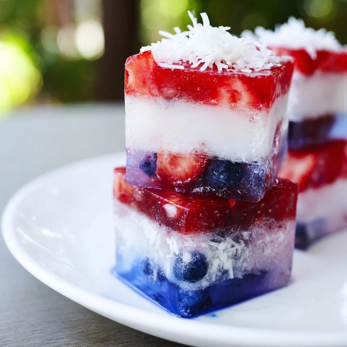 Red White And Blue Ice Cubes Recipe chilling lemonade with fruity, patriotic layered colors.