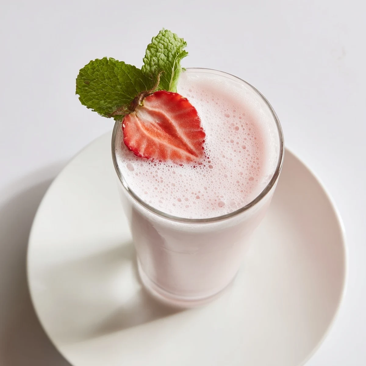 Refreshing Strawberry Coconut Cooler Recipe blended with lime, chilled coconut milk, crushed ice