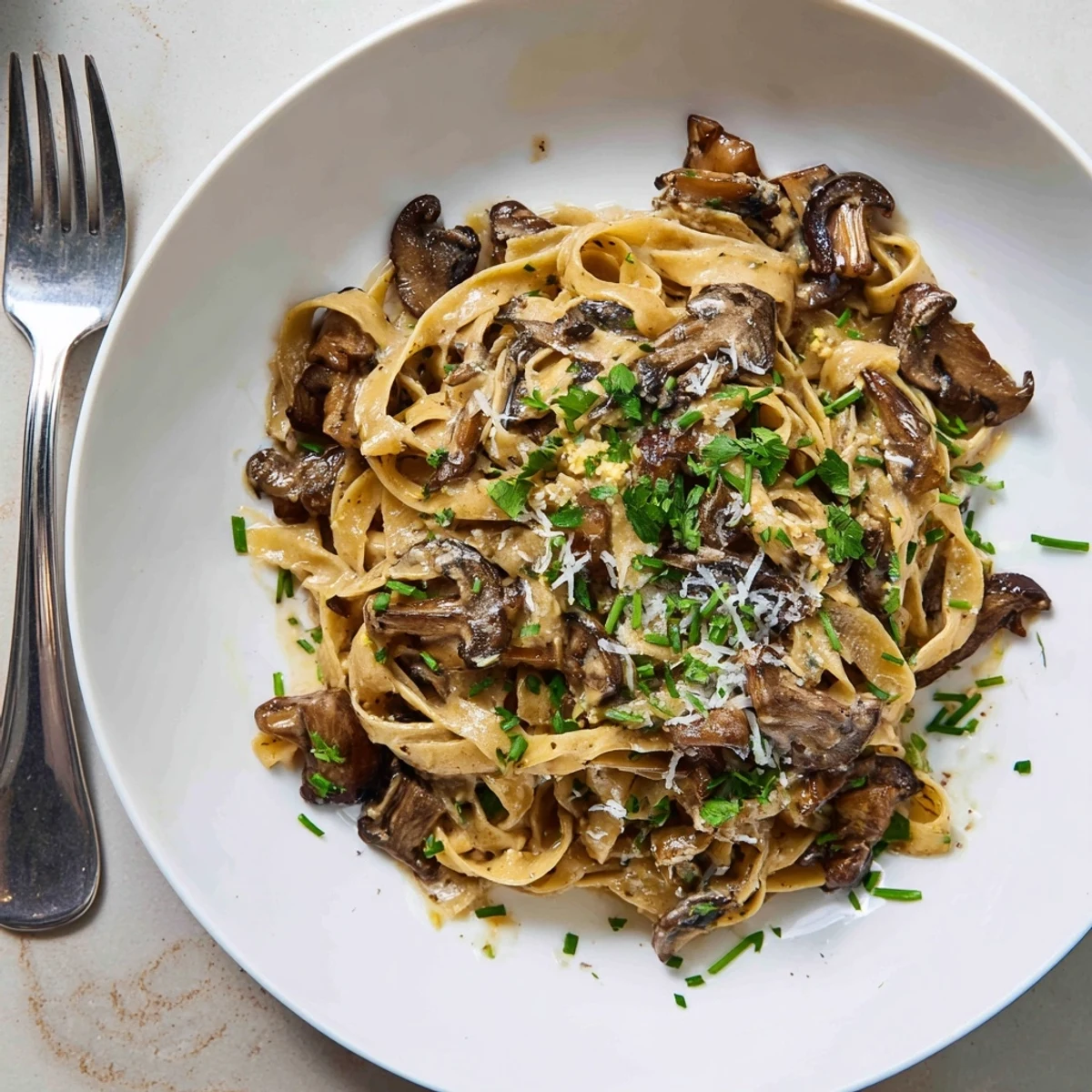Golden caramelized mushrooms coat every strand of this creamy brown butter mushroom pasta