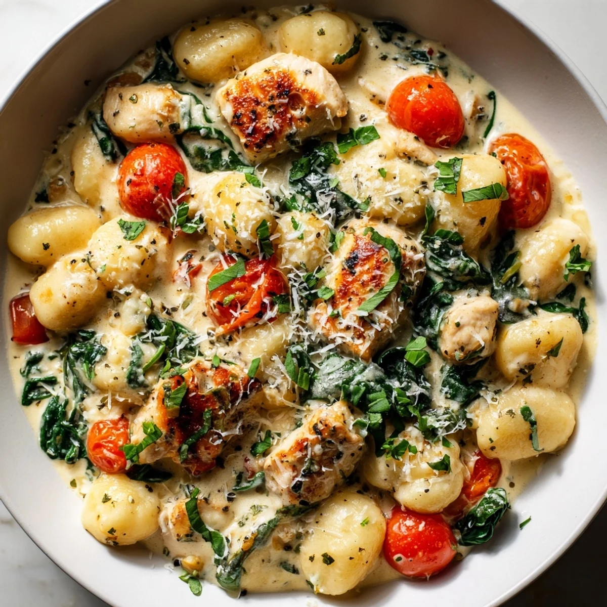 Creamy Herb Chicken Gnocchi