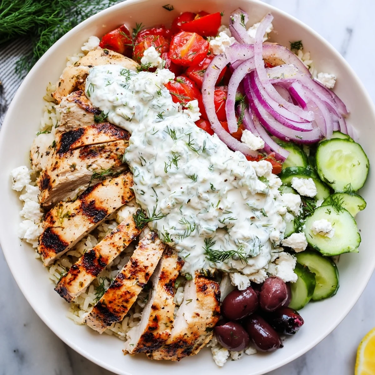 Greek Chicken Bowls