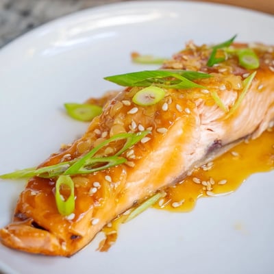 Baked Salmon with Orange Glaze