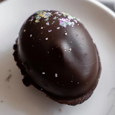 Festive Easter Egg Oreo Balls decorated with colorful sprinkles on a white platter, ready for spring party.