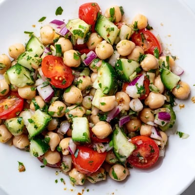 Chickpea Cucumber Salad Lemon